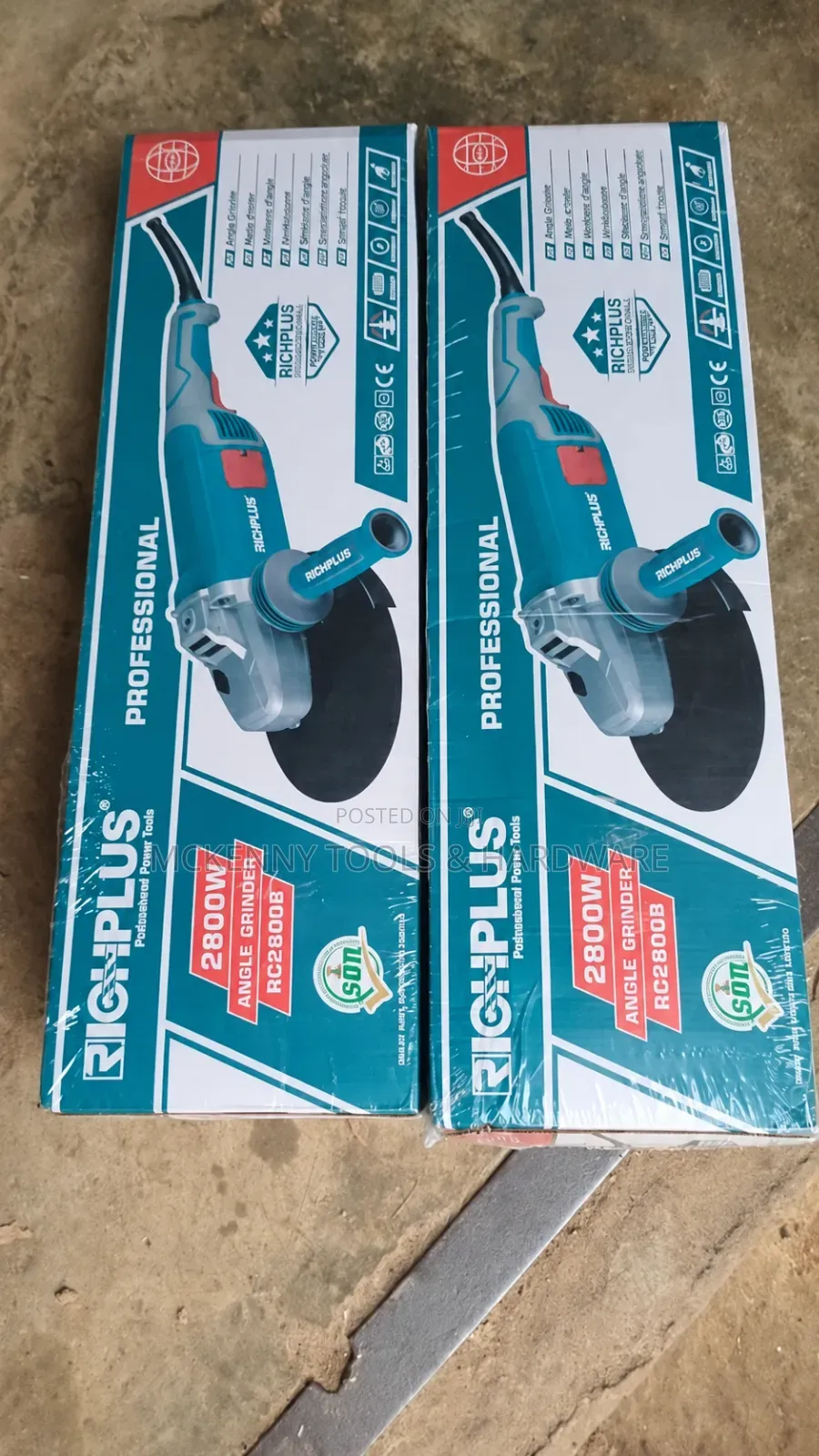 RICHPLUS 2800W Heavy-Duty Angle Grinder – 9 Inches (230mm)