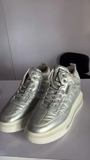 Silver High Top Sneakers