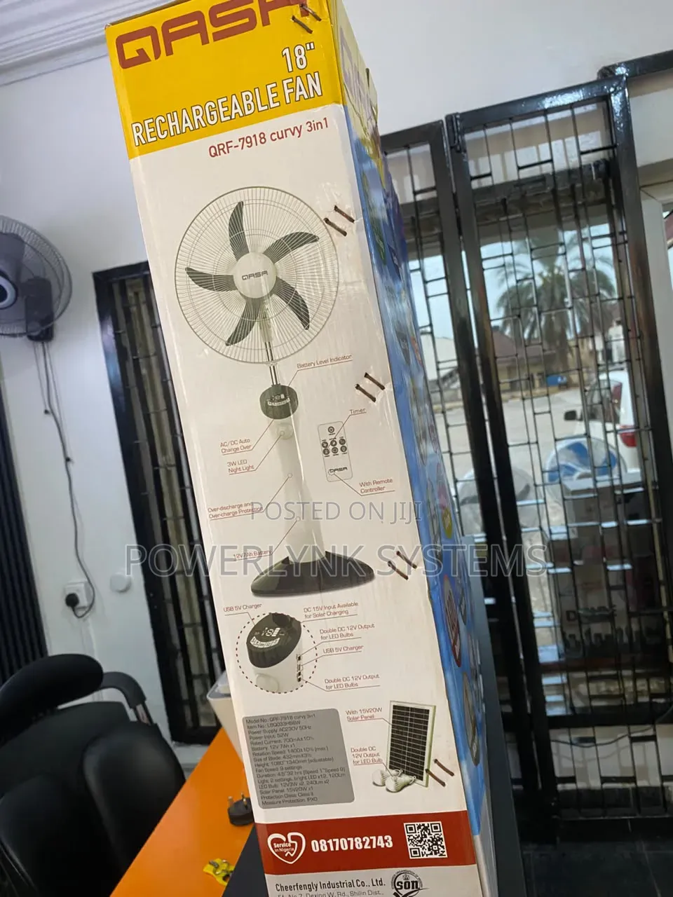 18 Inch QASA Curvy 3-in-1 Fan