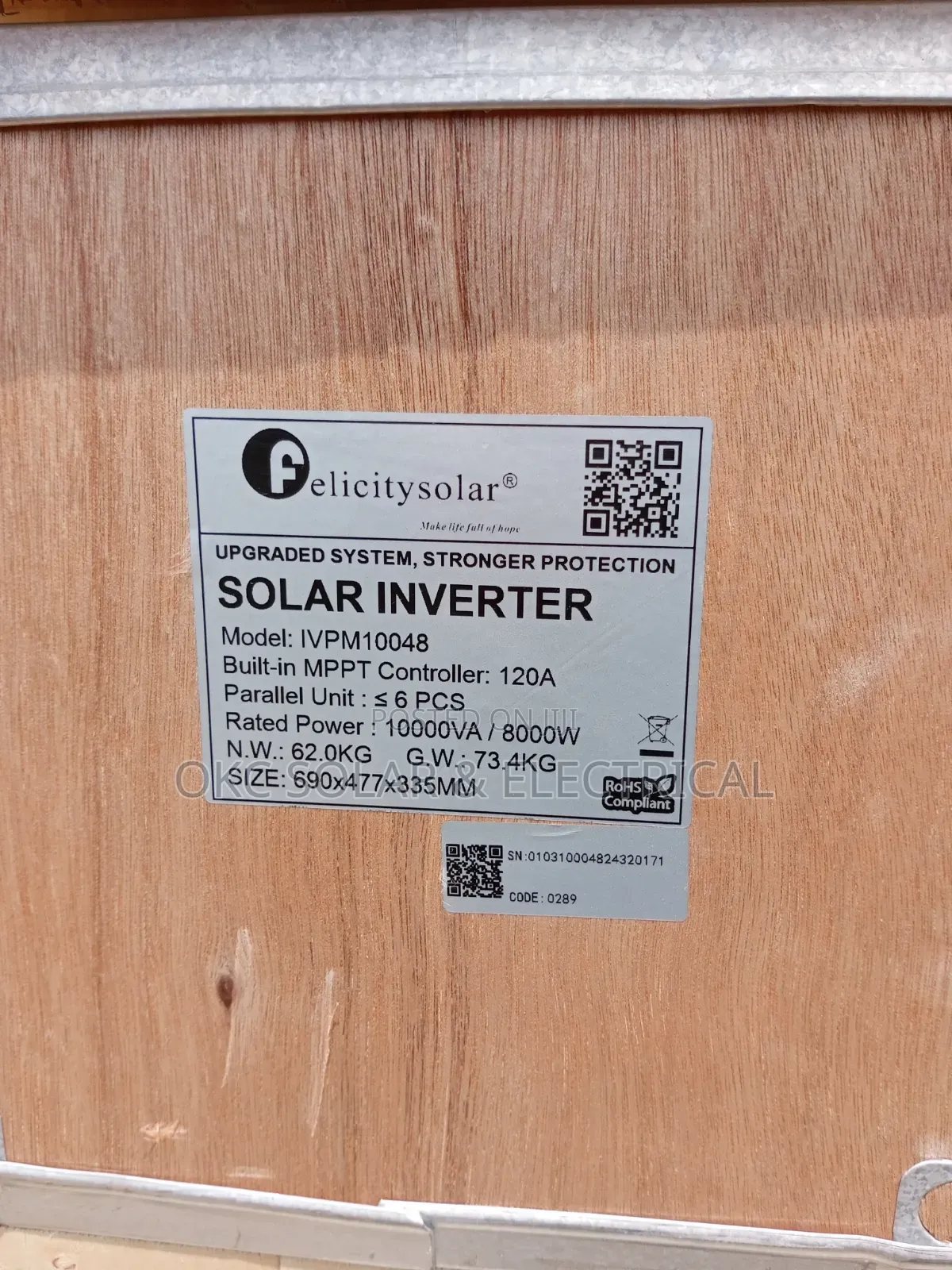 10kva Felicity Inverter
