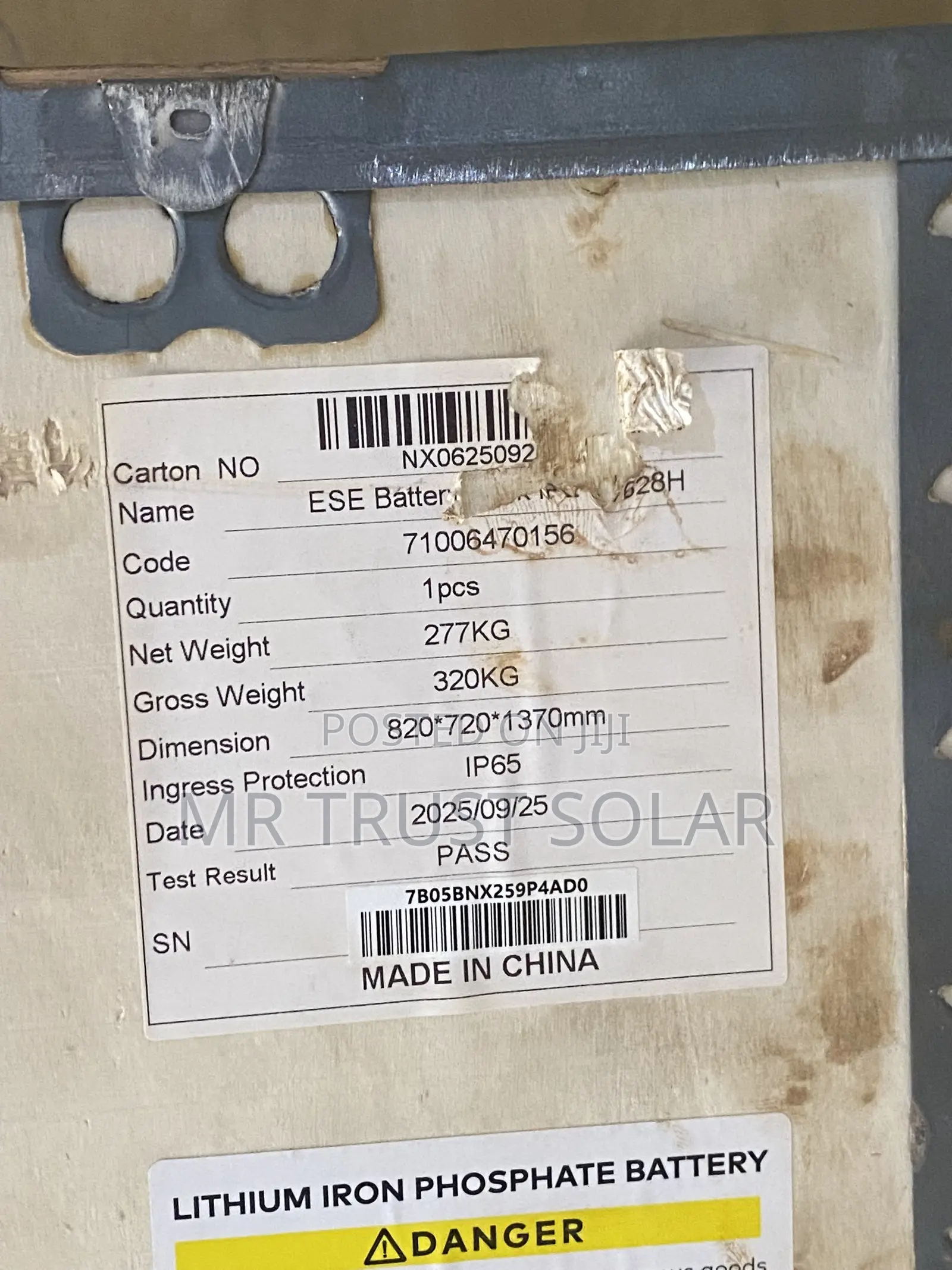 32kwh 51.2v Itel Lithium-Ion Solar Battery