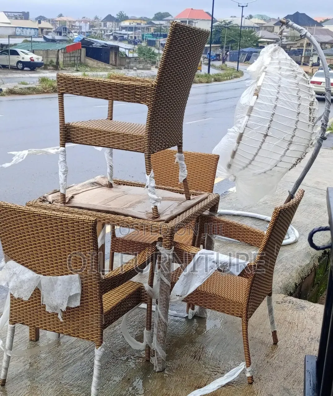 Premium Weatherproof Rattan Patio Dining Set
