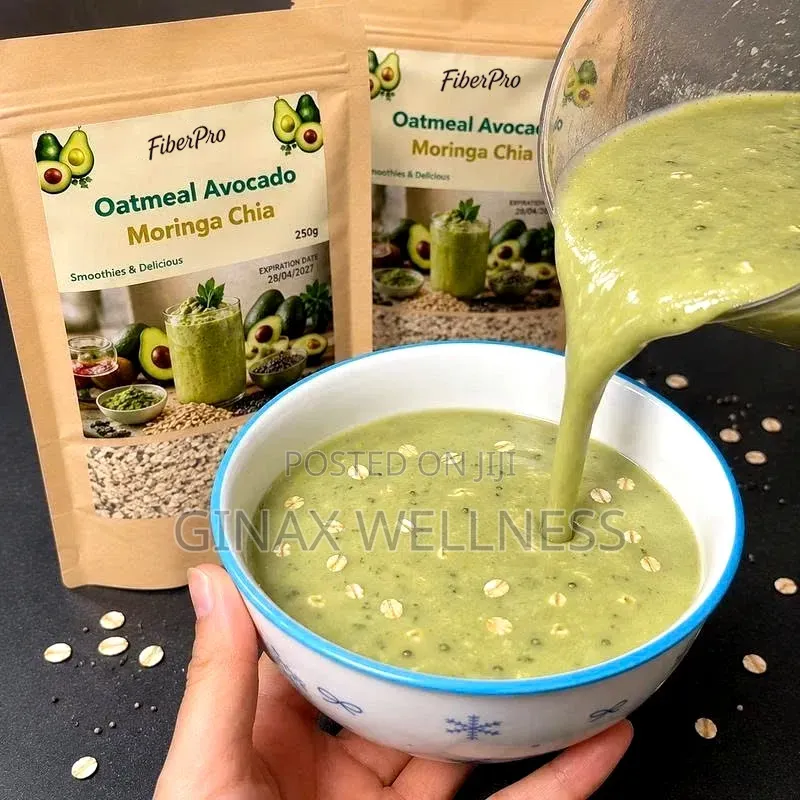 FiberPro Oatmeal, Avocado, Moringa and Chia Seeds Healthy Meal