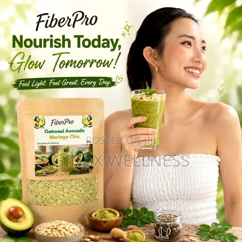 FiberPro Oatmeal, Avocado, Moringa and Chia Seeds Healthy Meal