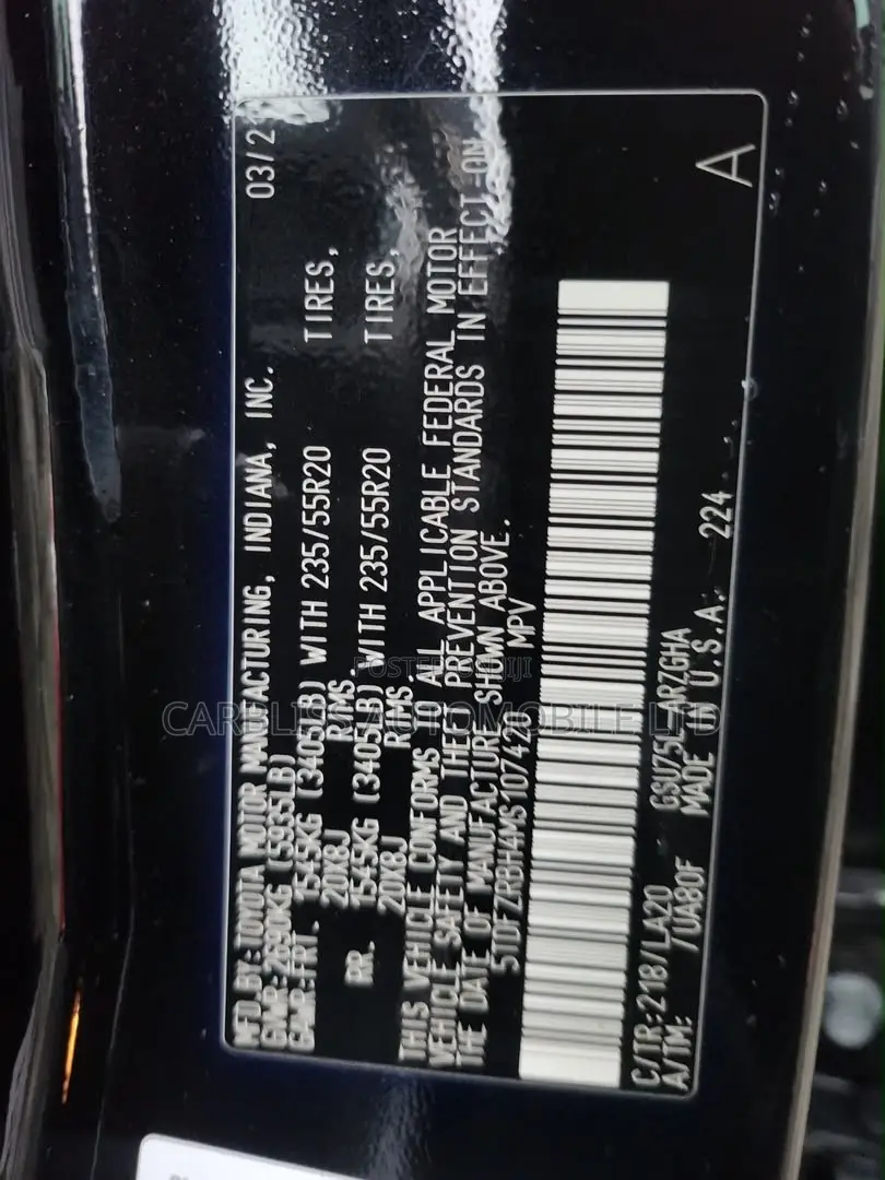 Toyota Highlander Platinum 2021 Gray