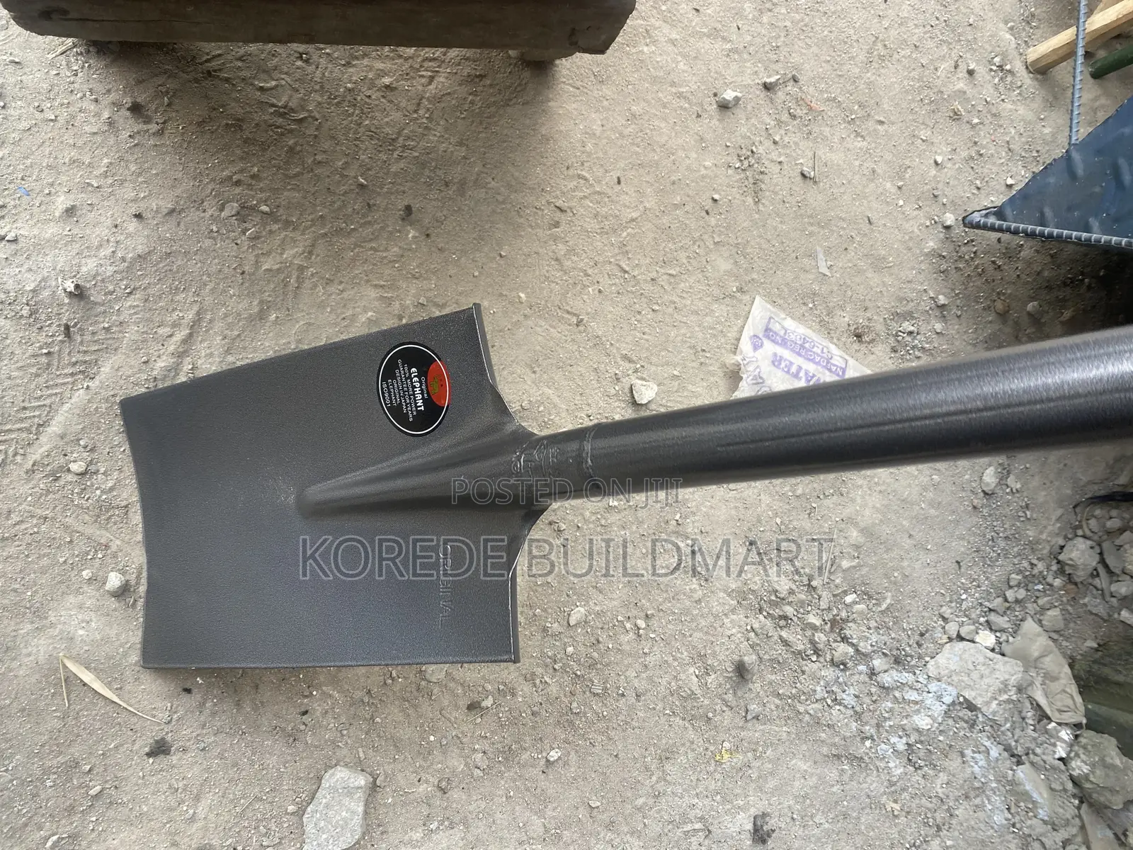 Heavy-Duty Steel Construction Hand Shovel