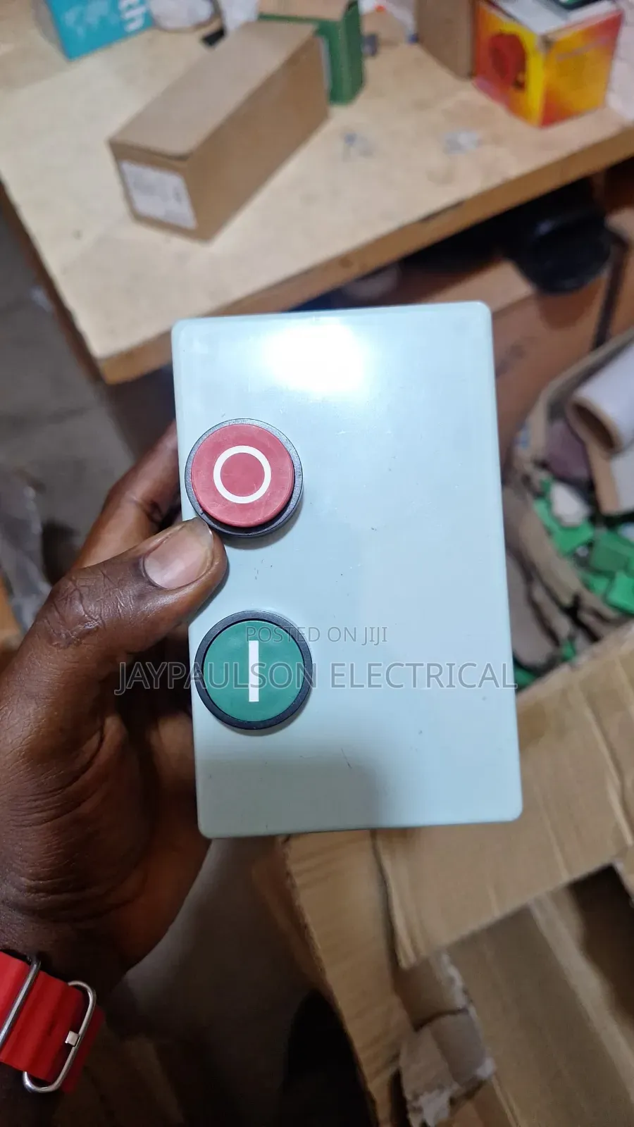A Start-Stop Push Button Switch Box or Control Station
