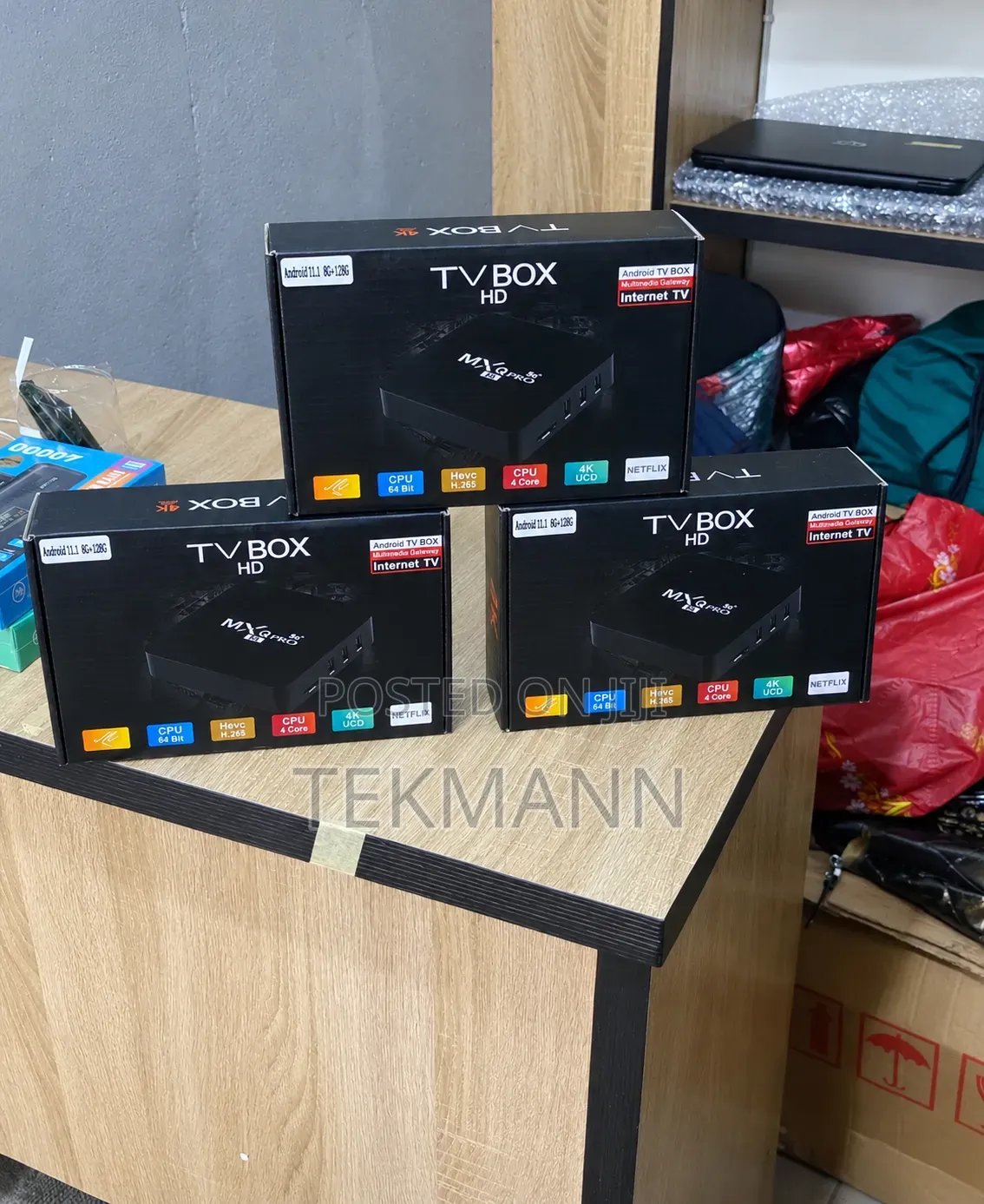 Android Smart TV Box 4K UHD (8GB + 128GB _ WiFi, YouTube & Netflix)