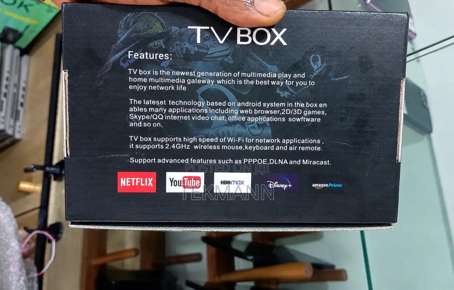 Android Smart TV Box 4K UHD (8GB + 128GB _ WiFi, YouTube & Netflix)