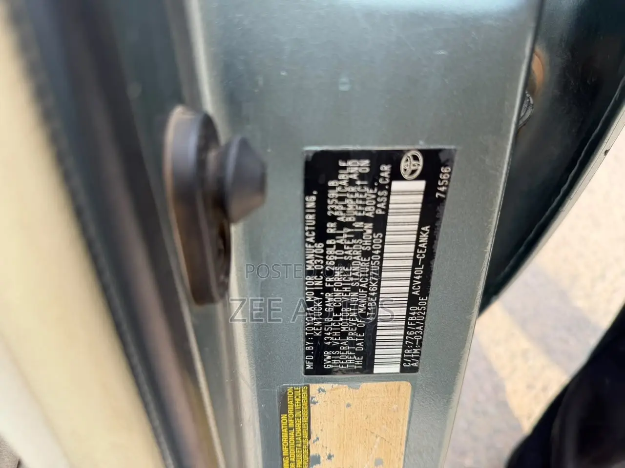 Toyota Camry 2008 Green