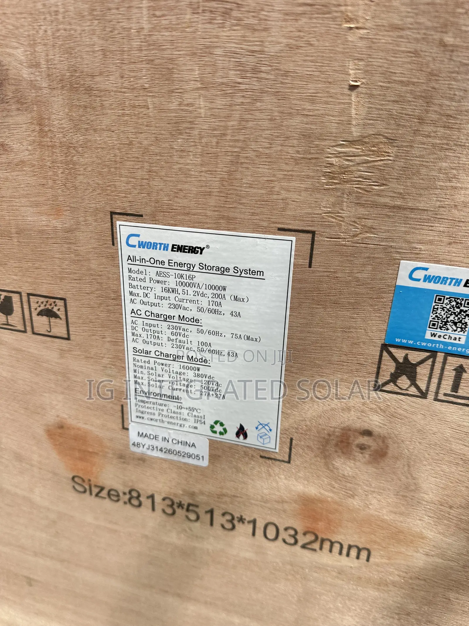 16kwh Lithium Battery With 10kva Cworth All in One Solar Generator
