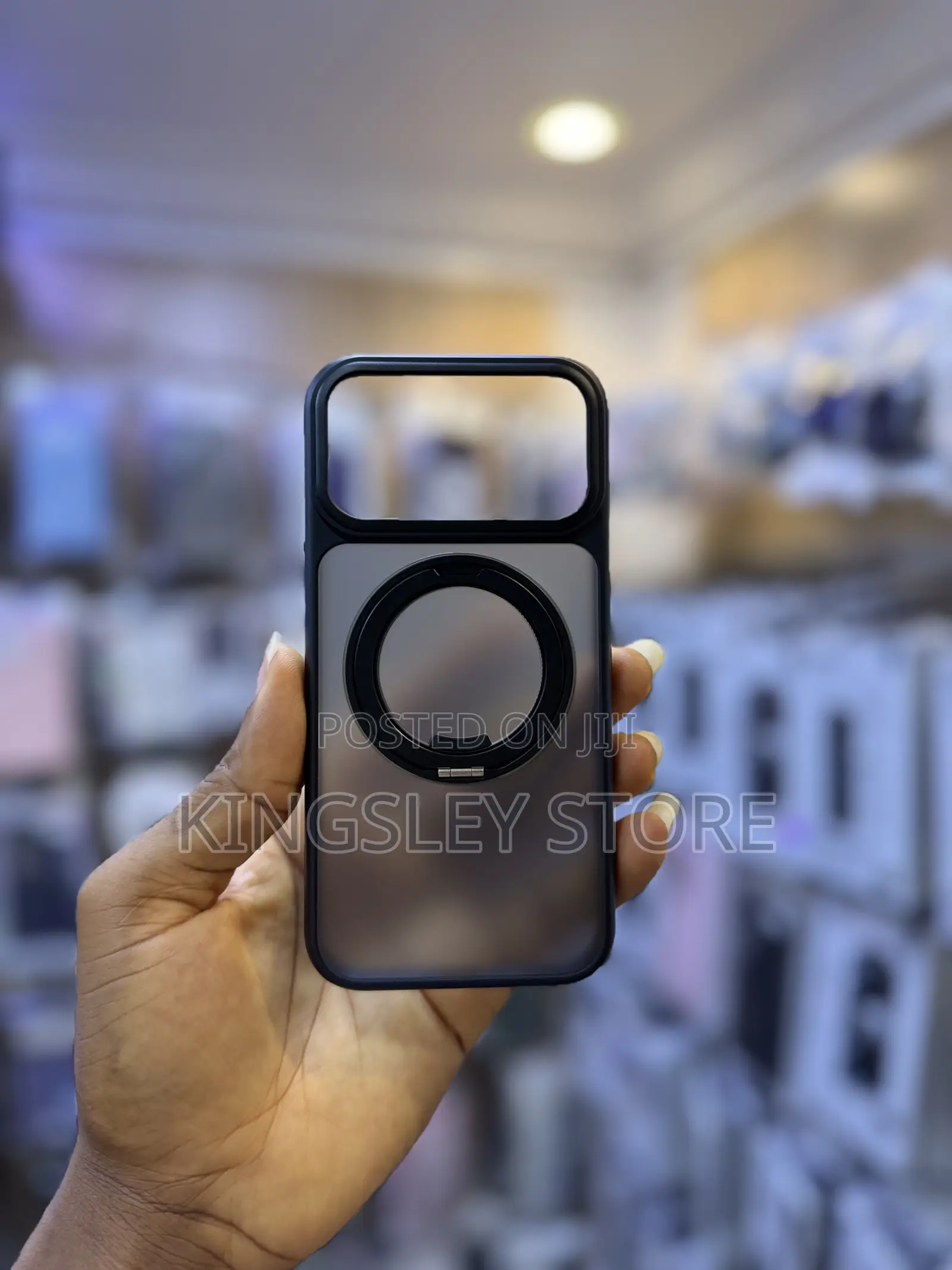 Metal Frame, 360 Rotating Stand Ring Protective Case for iPhone Series