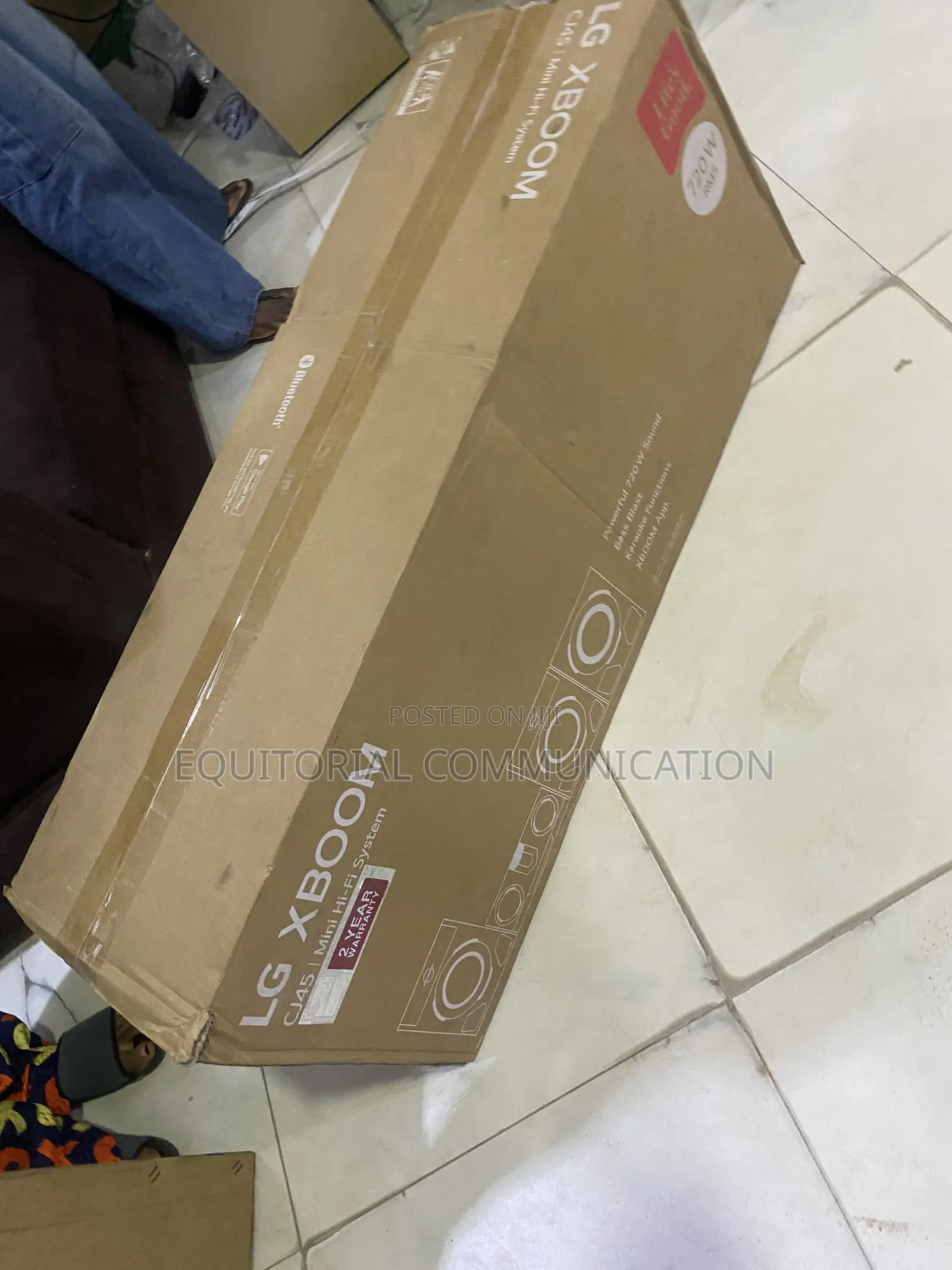 LG XBOOM CJ45 720W Bluetooth Music Player Hi-Fi System