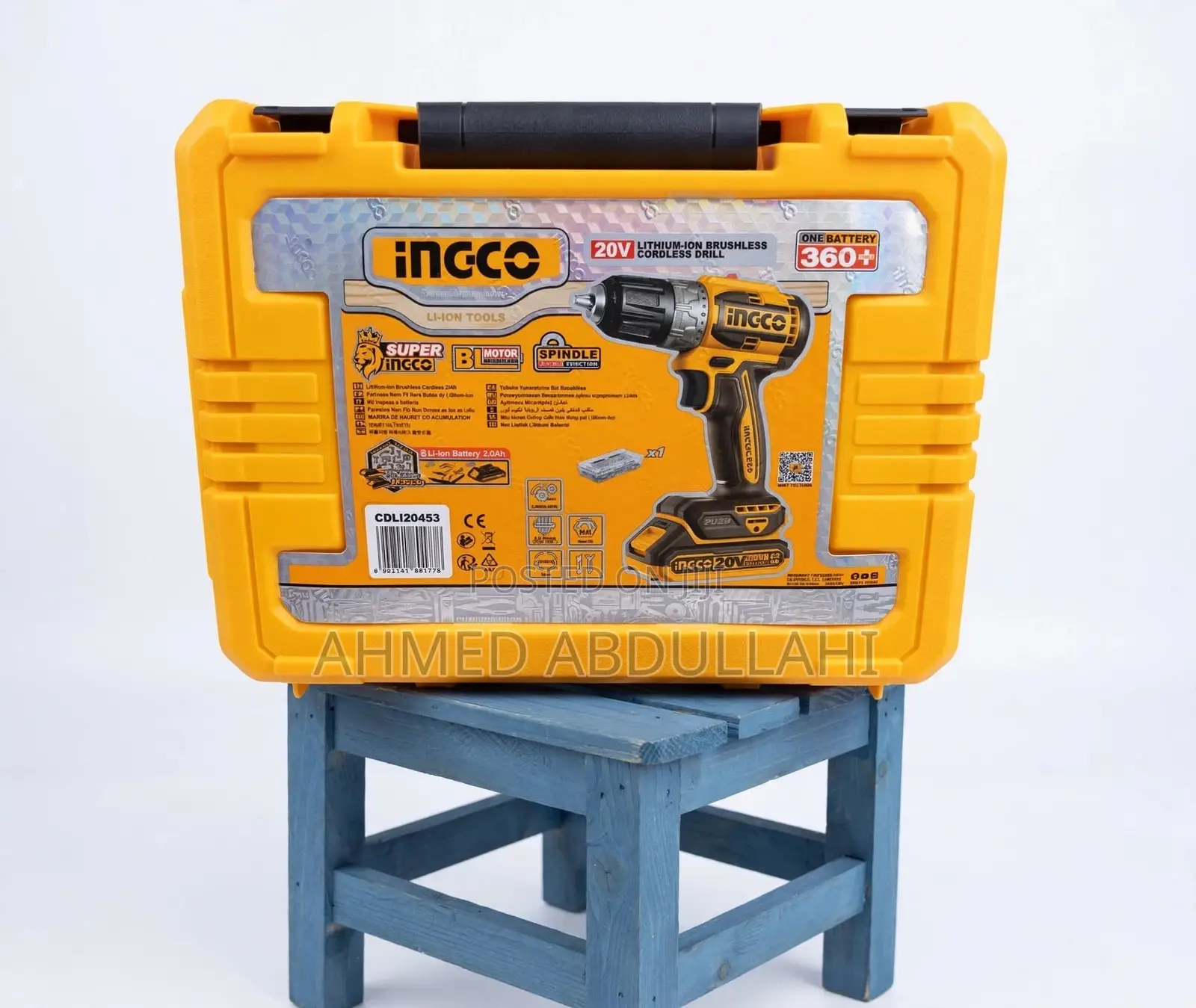 INGCO CDLI20453 - 20V Lithium-Ion Brushless Cordless Drill