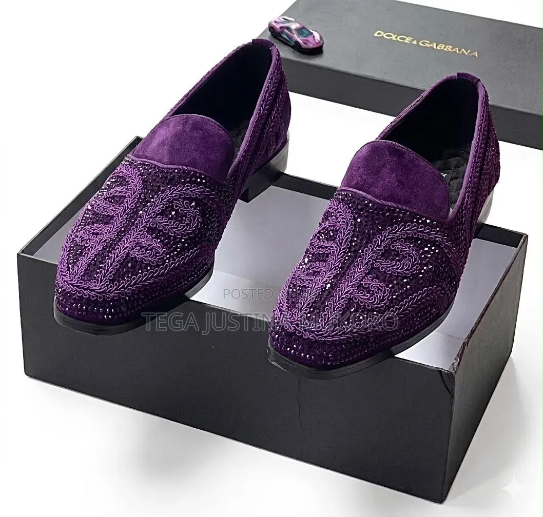 Luxury Studded and Woven Dolce and Gabbana Men's Dress Shoe