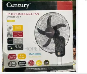 Century Rechargeable Wall Fan 18”
