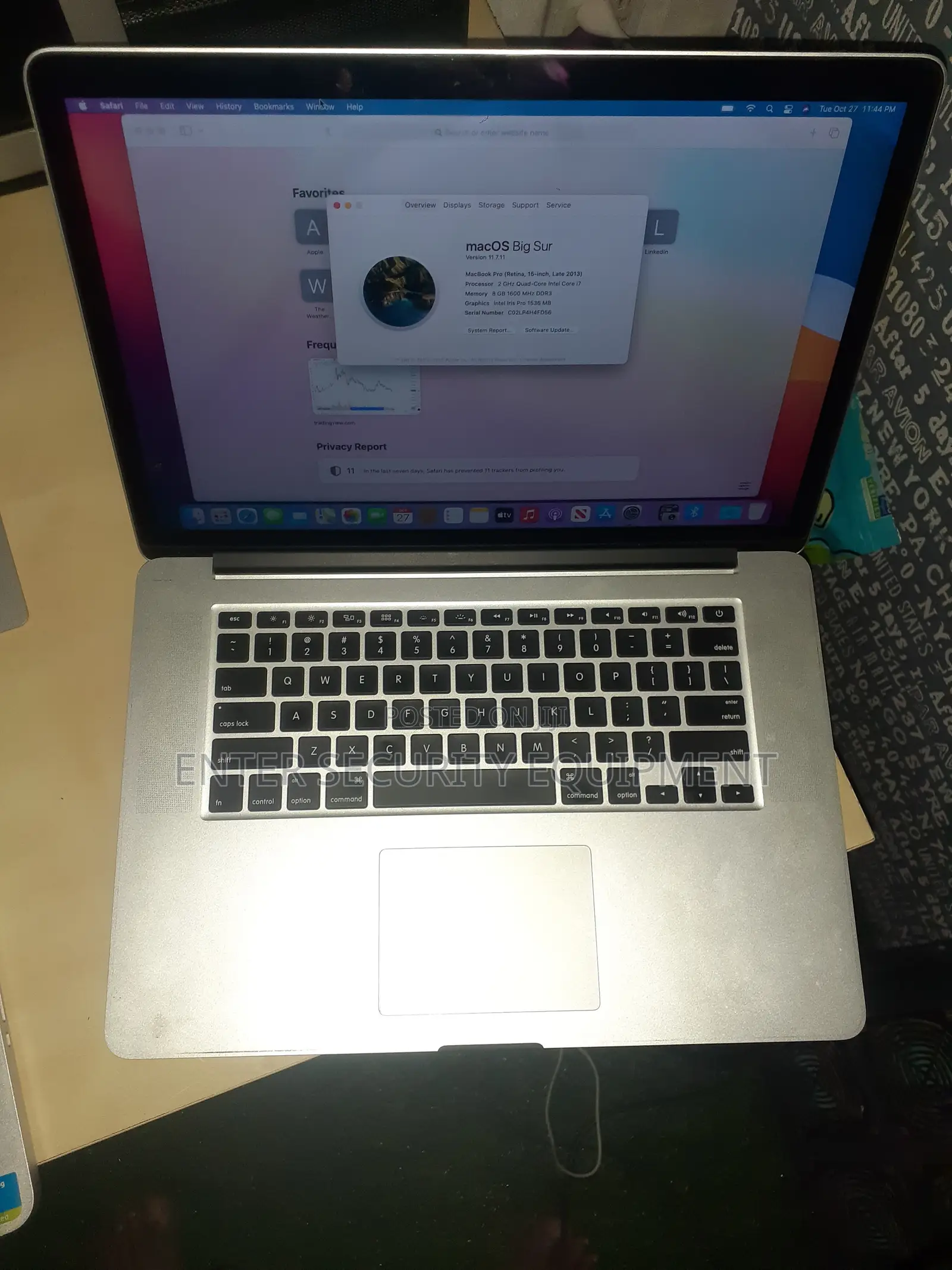 Laptop Apple MacBook Pro 2013 8GB Intel Core i7 SSD 128GB
