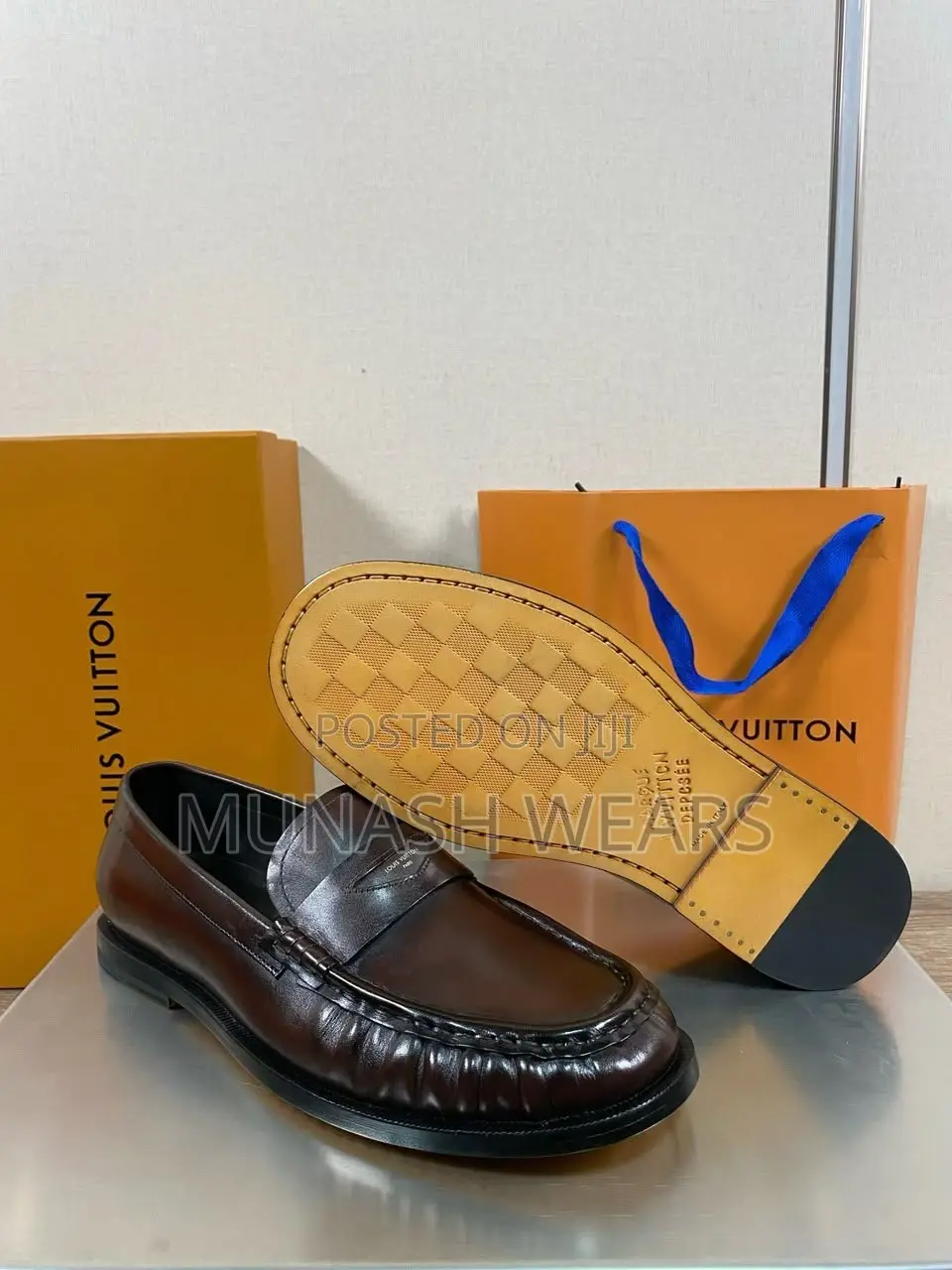 Luxury Louis Vuitton Loafers for Men Available in Brown and Black