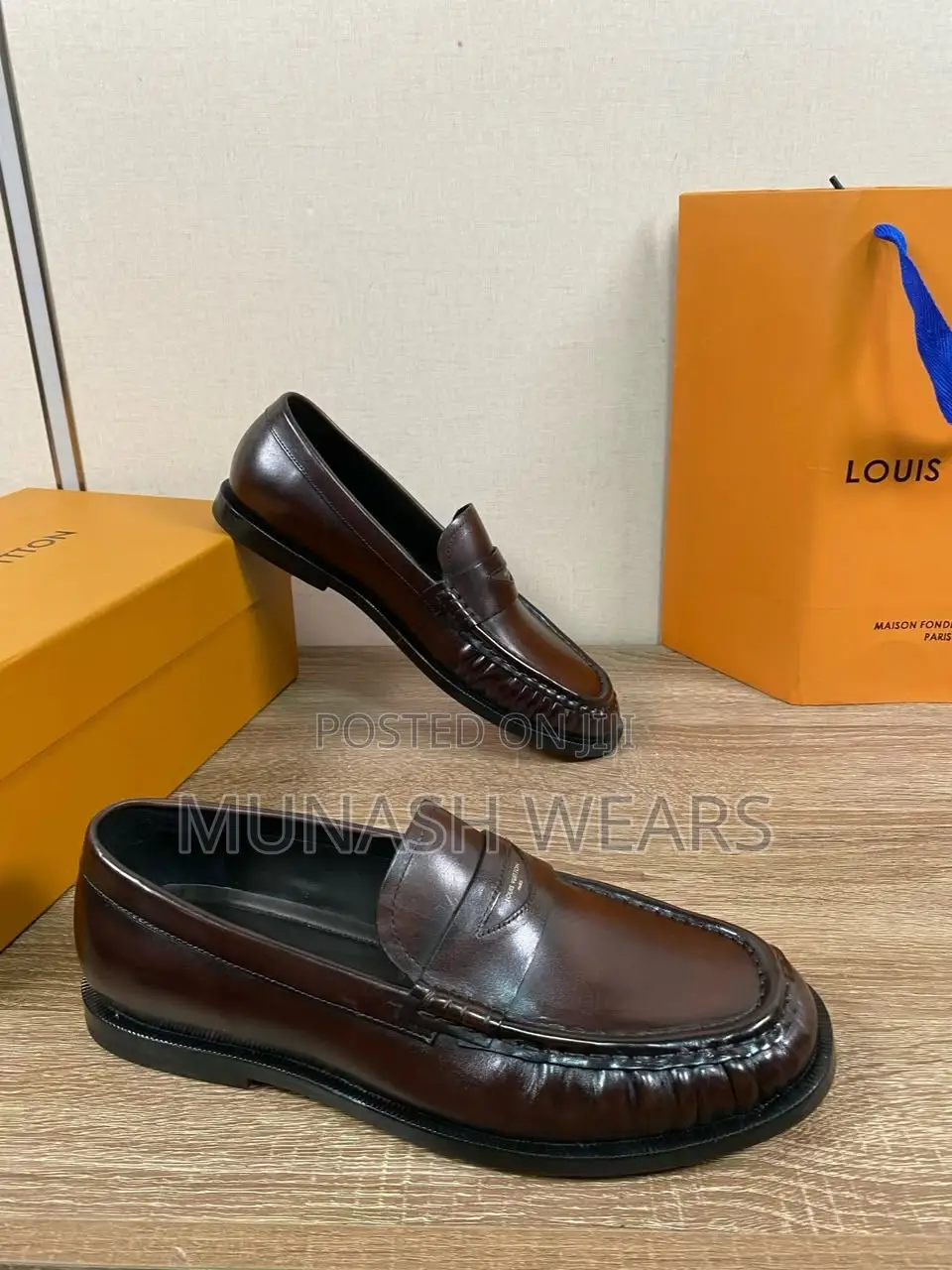 Luxury Louis Vuitton Loafers for Men Available in Brown and Black