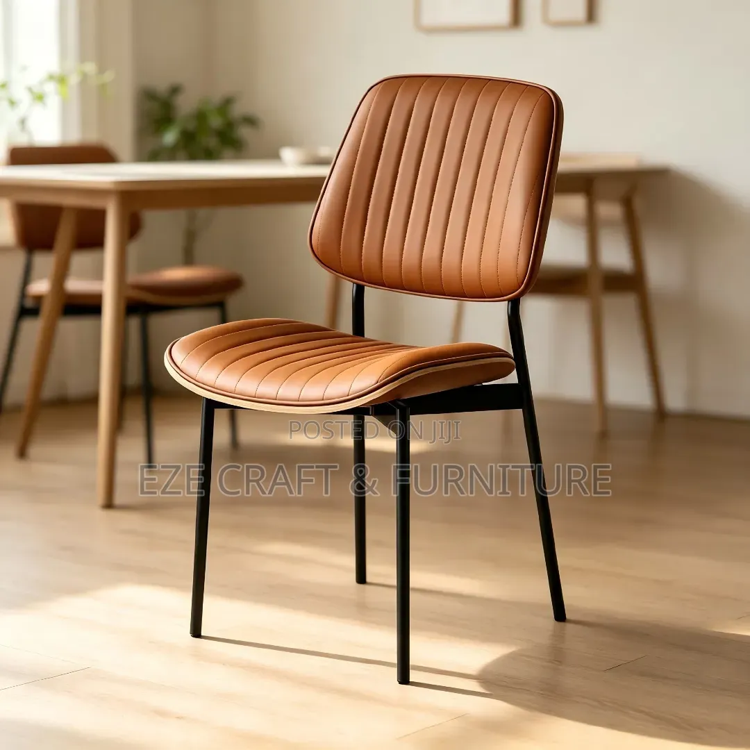 Metal Leg Upholstered Dining Chair