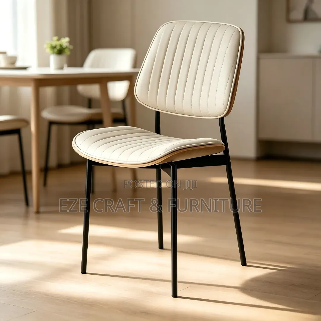 Metal Leg Upholstered Dining Chair