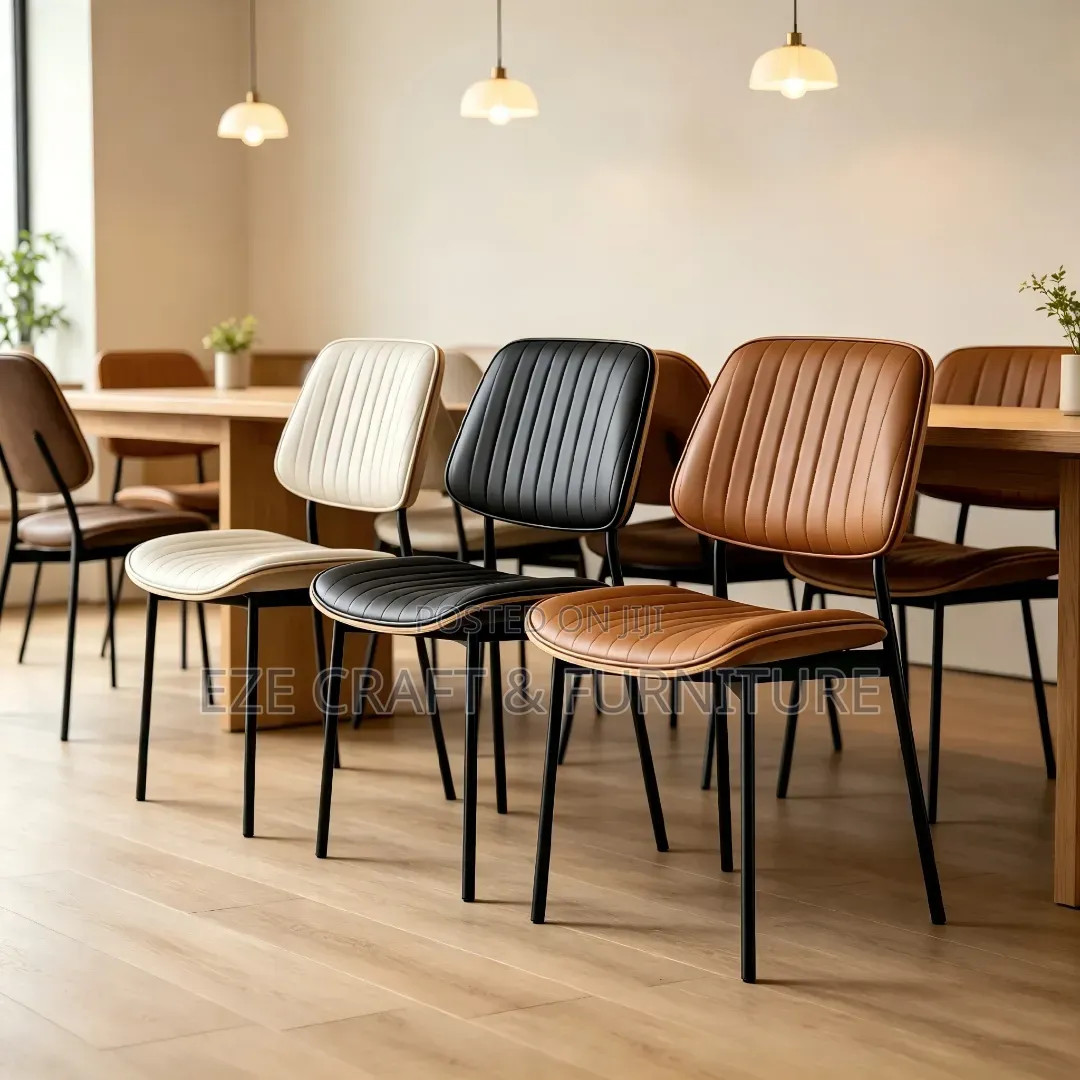 Metal Leg Upholstered Dining Chair