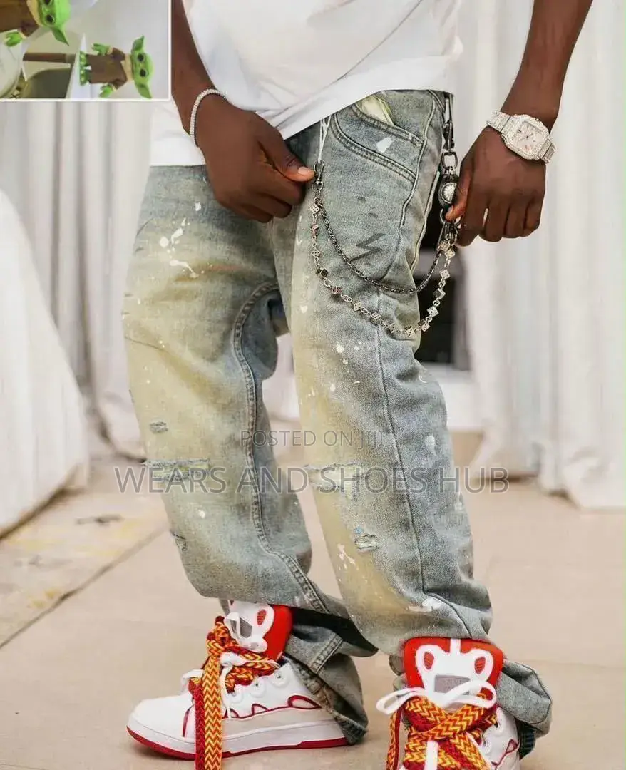 Men's Baggy Jeans | Wide-Leg Denim Trousers | Streetwear Fashion