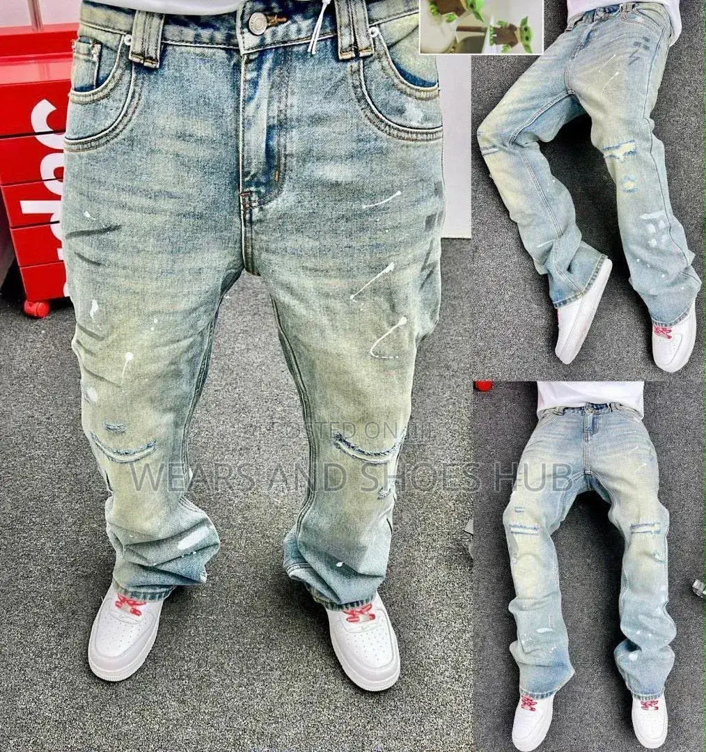 Men's Baggy Jeans | Wide-Leg Denim Trousers | Streetwear Fashion