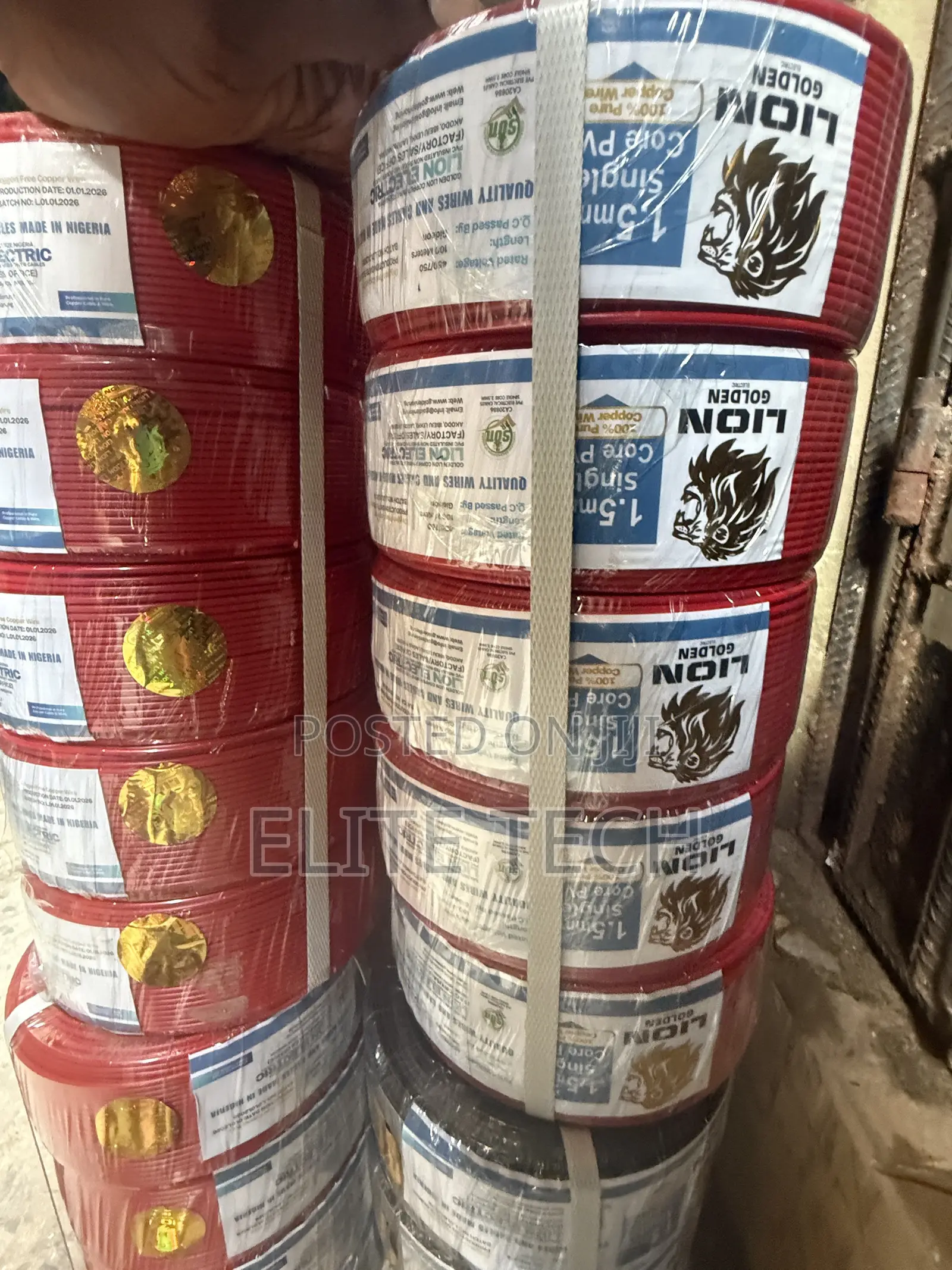 High-Quality 1.5mm Single Core Copper Building Wire (100% Pure Copper)