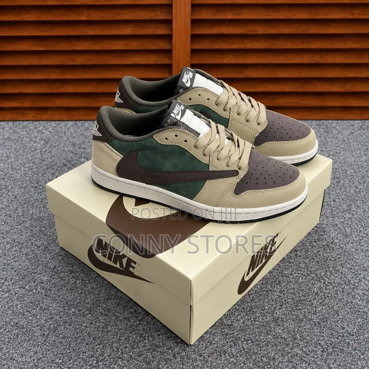 Nike X Travis Scott Air Jordan 1 Low"Olive" or "Sail and Ridgerock"