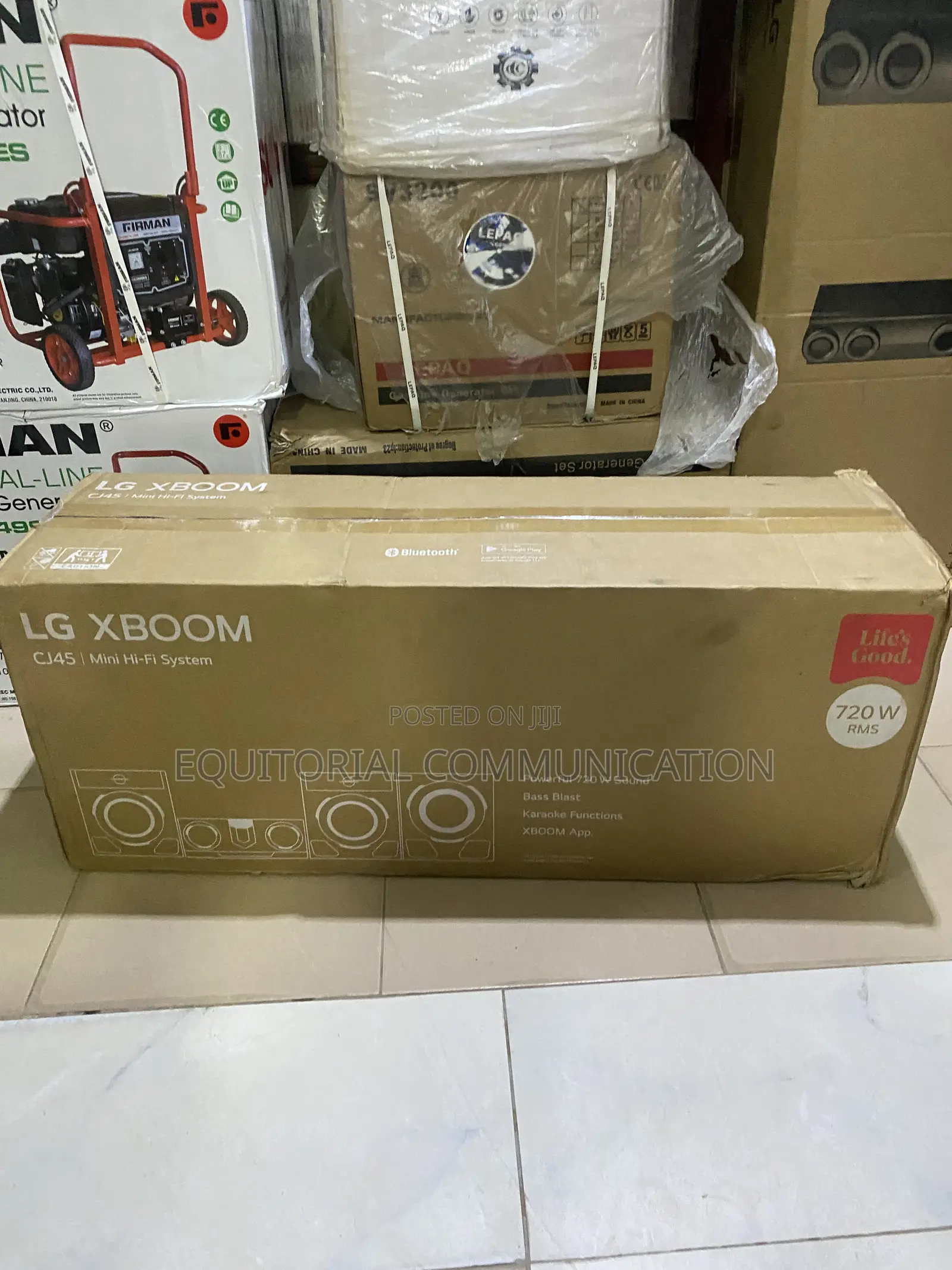 LG XBOOM CJ45 720W Mini Hi-Fi System for Home Music