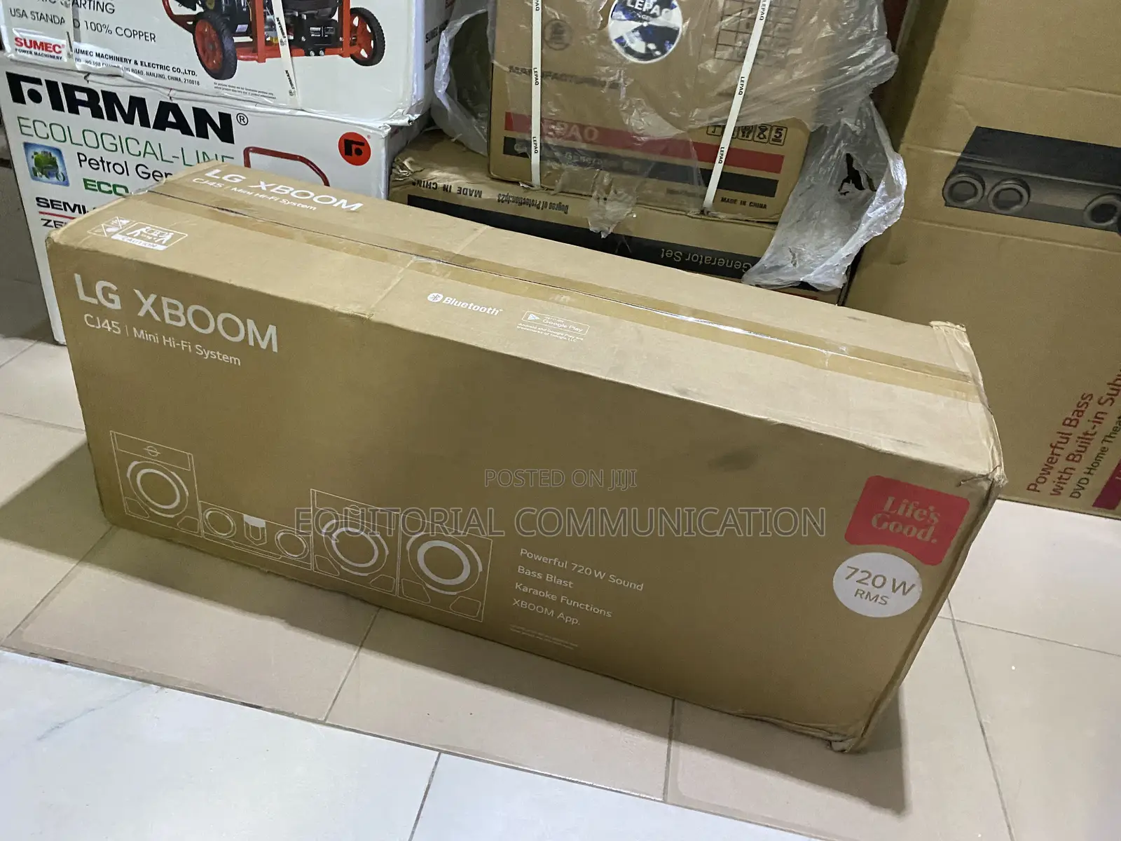 LG XBOOM CJ45 720W Bluetooth Audio System for Celebrations