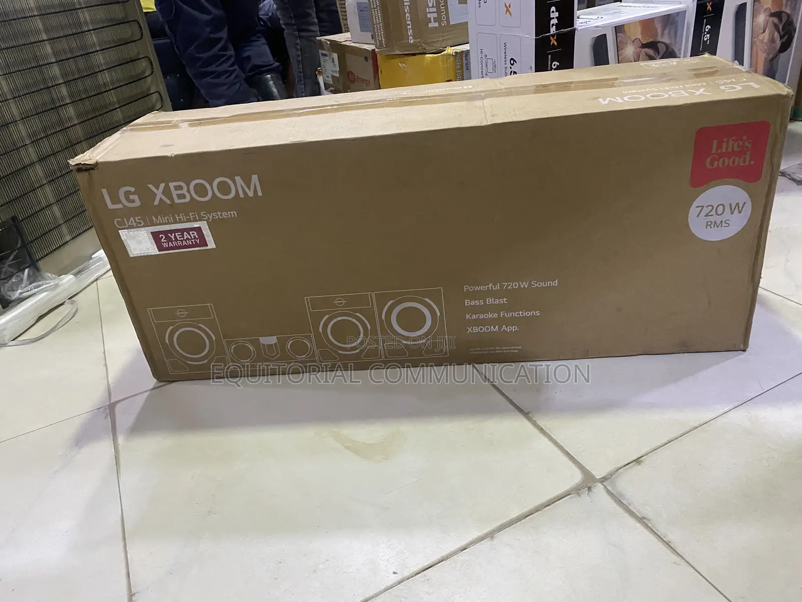 LG XBOOM CJ45 720W Bluetooth Audio System for Celebrations