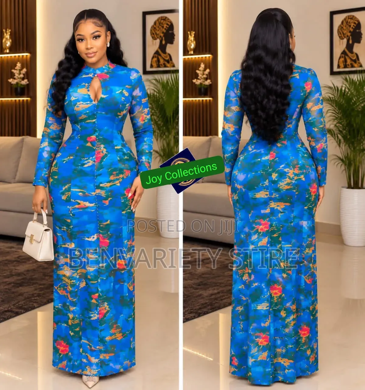 Ladies Stretchy Gown. Sexy Long Gown