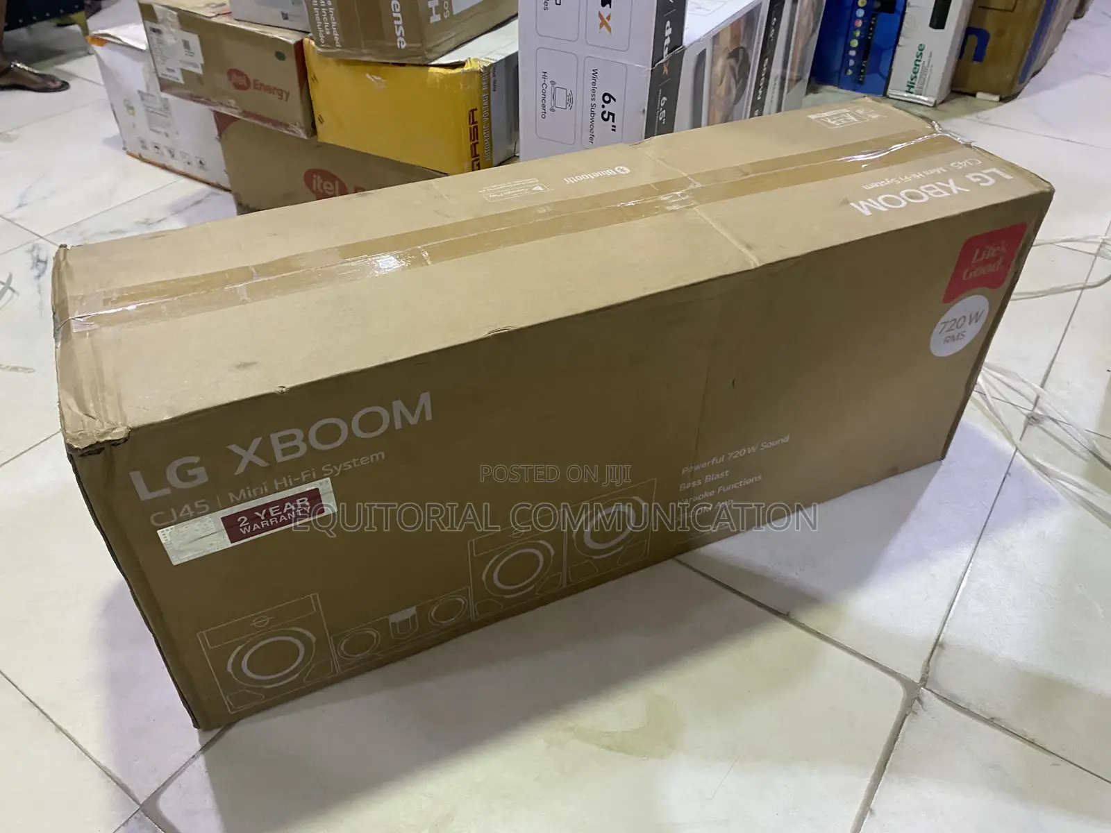 LG XBOOM CJ45 720W Bluetooth Audio System for Indoor Parties