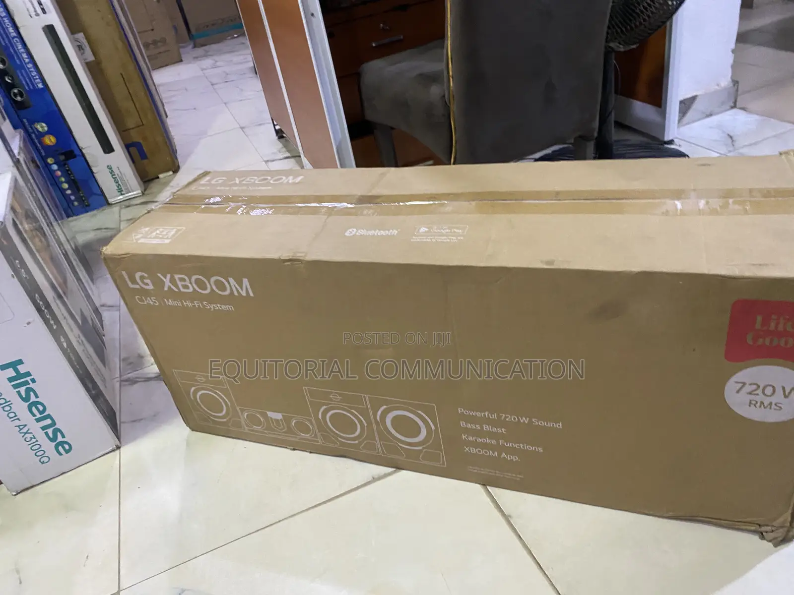 LG XBOOM CJ45 720W Mini Hi-Fi Bluetooth Speaker System