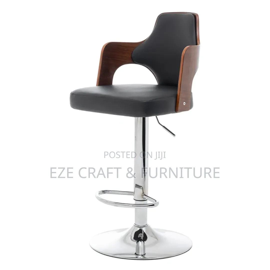 Wooden Back Bar Stool