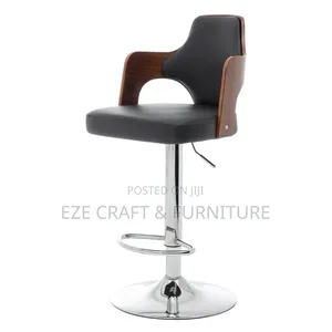 Wooden Back Bar Stool