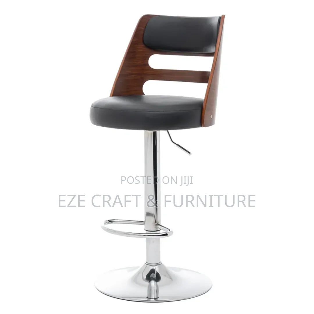 Wooden Back Bar Stool
