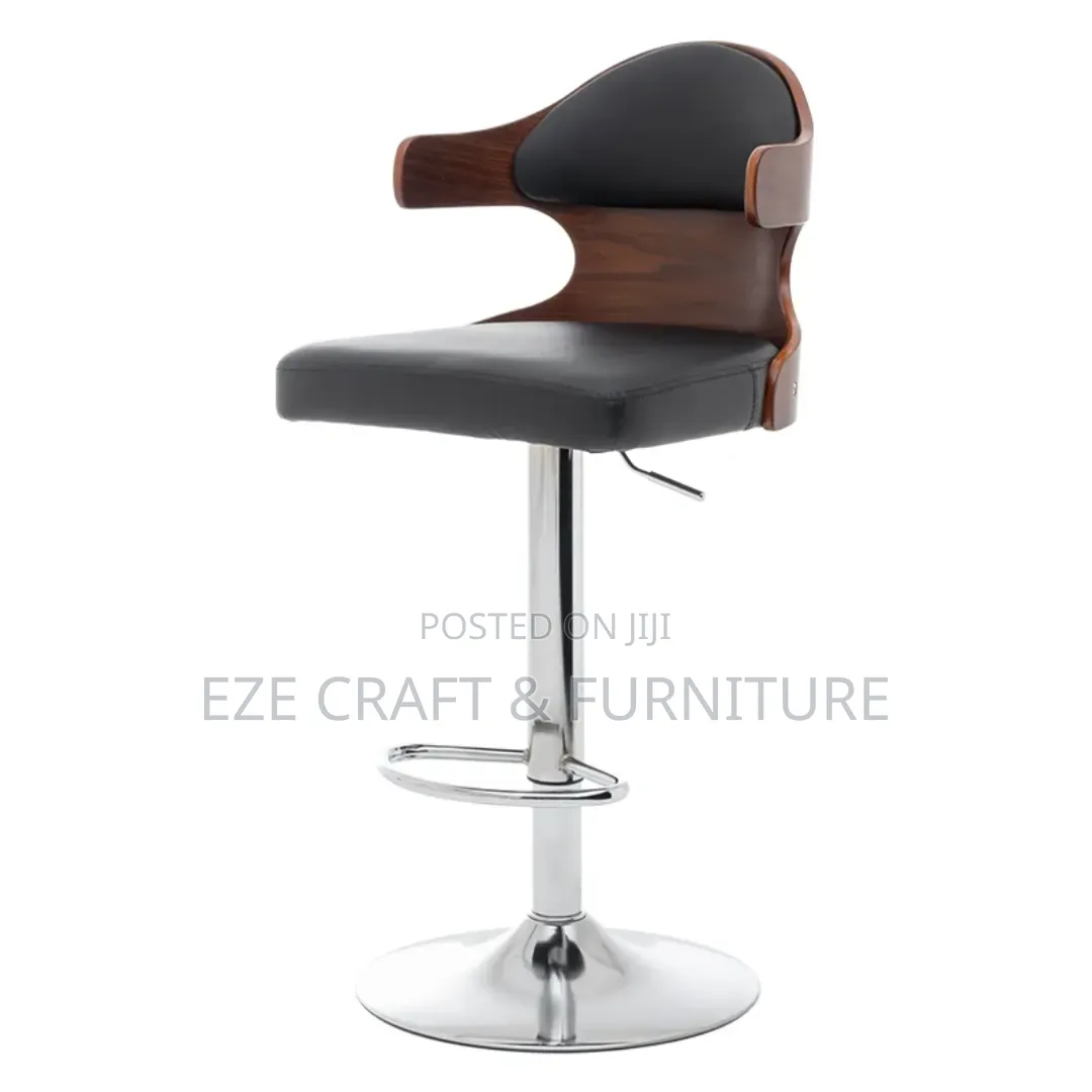 Wooden Back Bar Stool