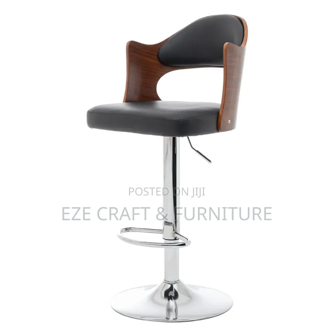 Wooden Back Bar Stool