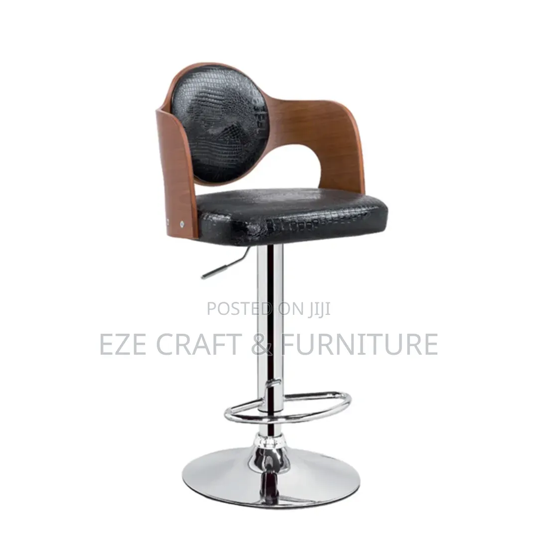 Wooden Back Bar Stool