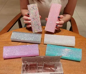 Gorgeous Rhinestone Case Purse Durable Wallle T