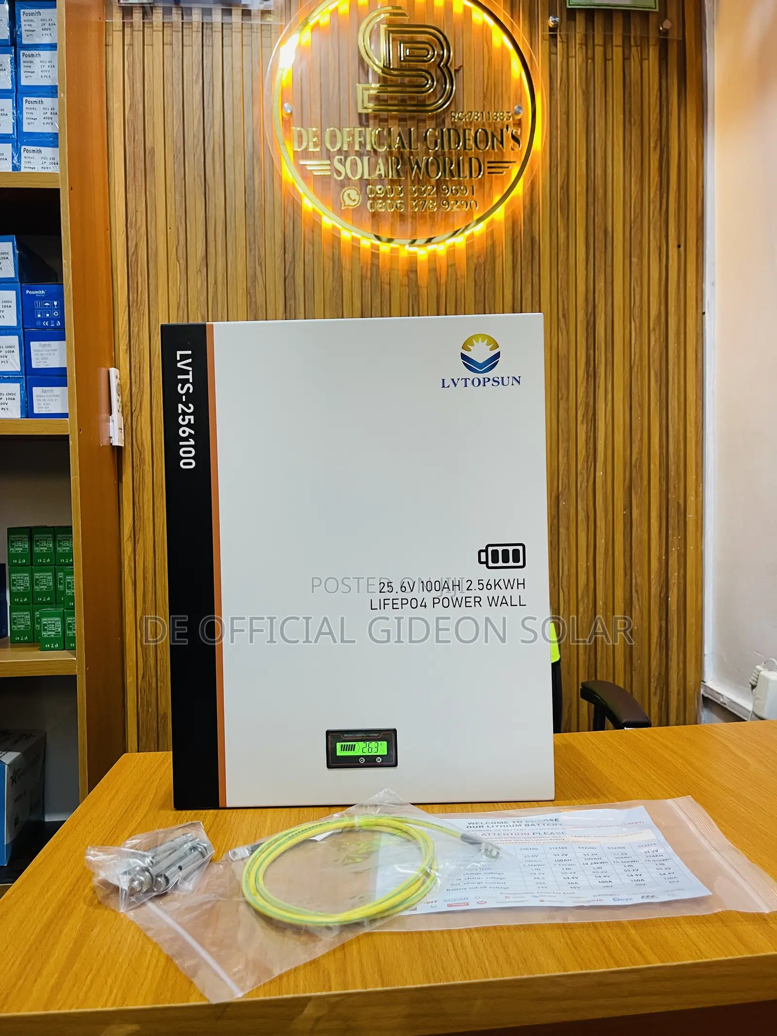 LVTOPSUN 2.5kwh Display Screen (Smart) 25.6V Battery