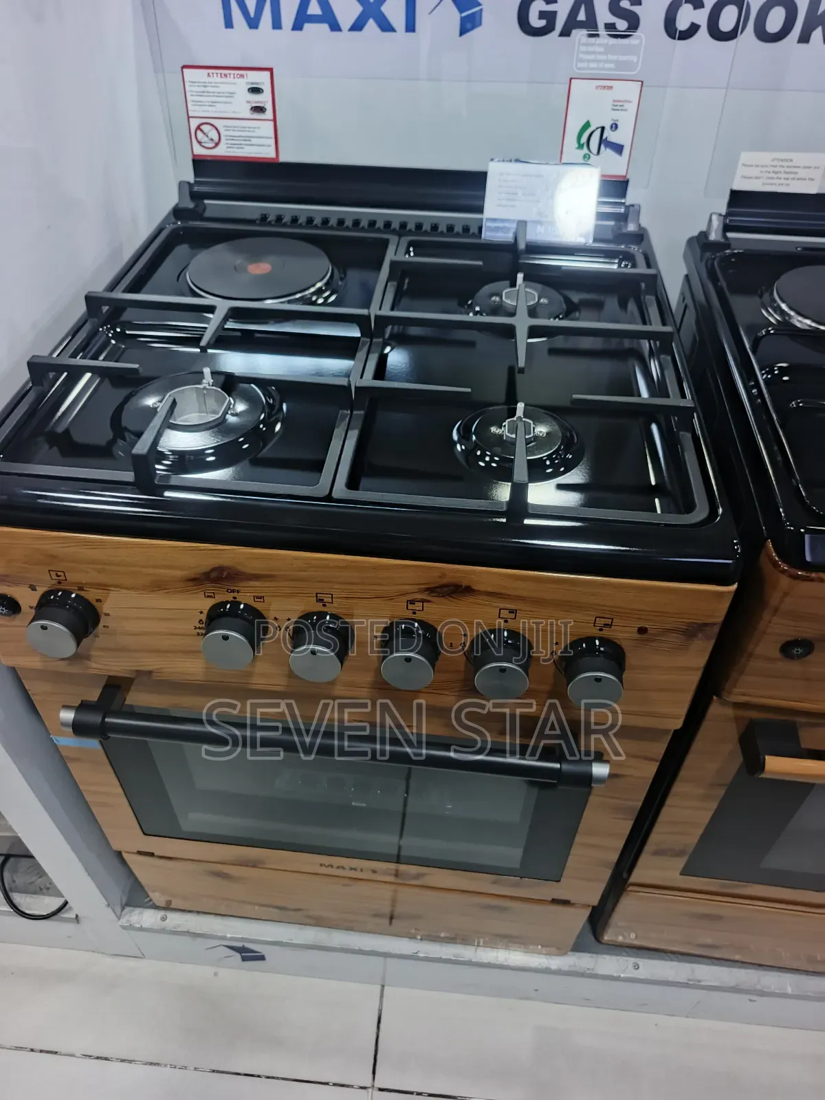 MAXI 60*60 Gas Cooker 3gas 1 Electric, Oven