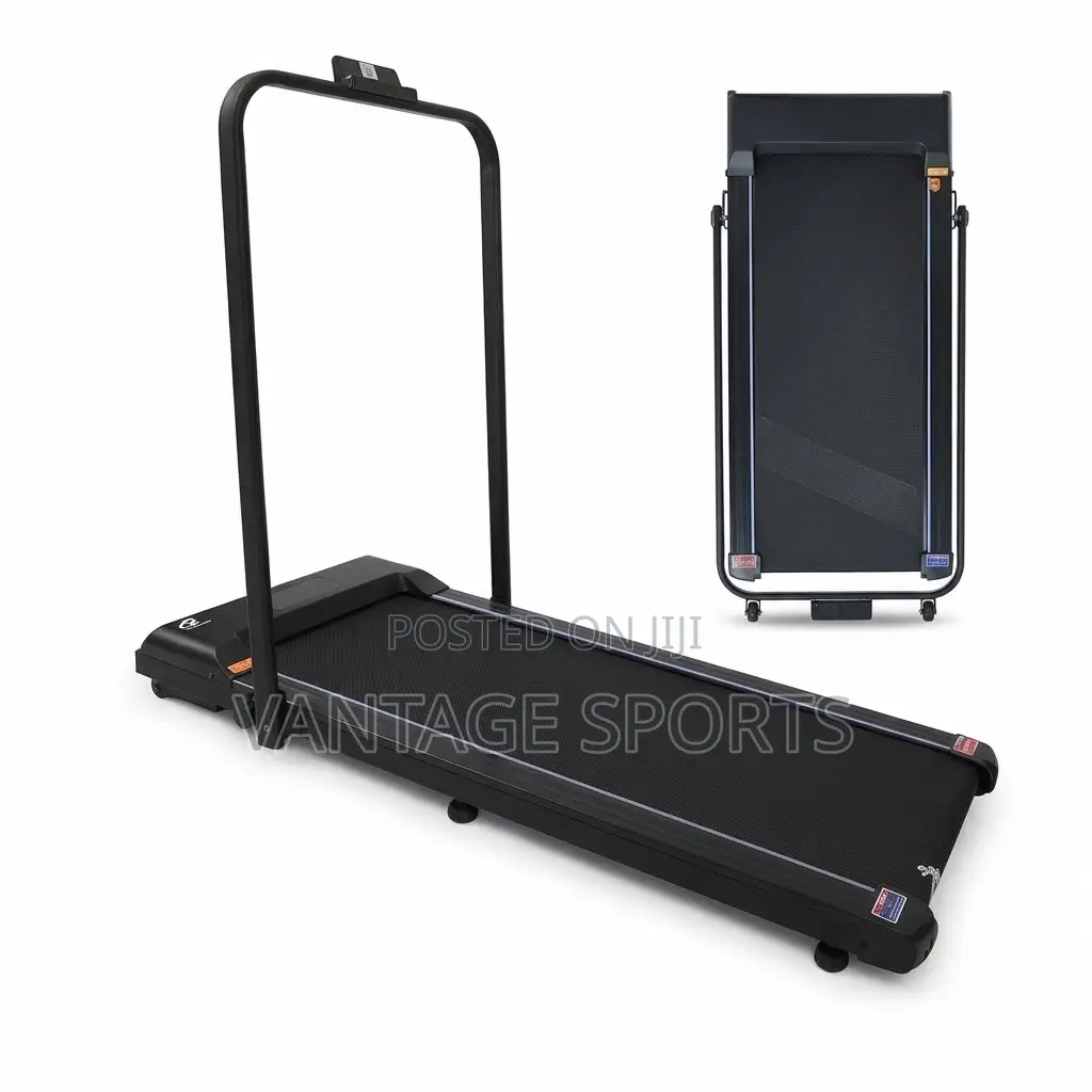 2HP Foldable Walking Pad Treadmill With Handlebar & Under Desk