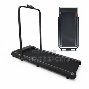 2HP Foldable Walking Pad Treadmill With Handlebar & Under Desk