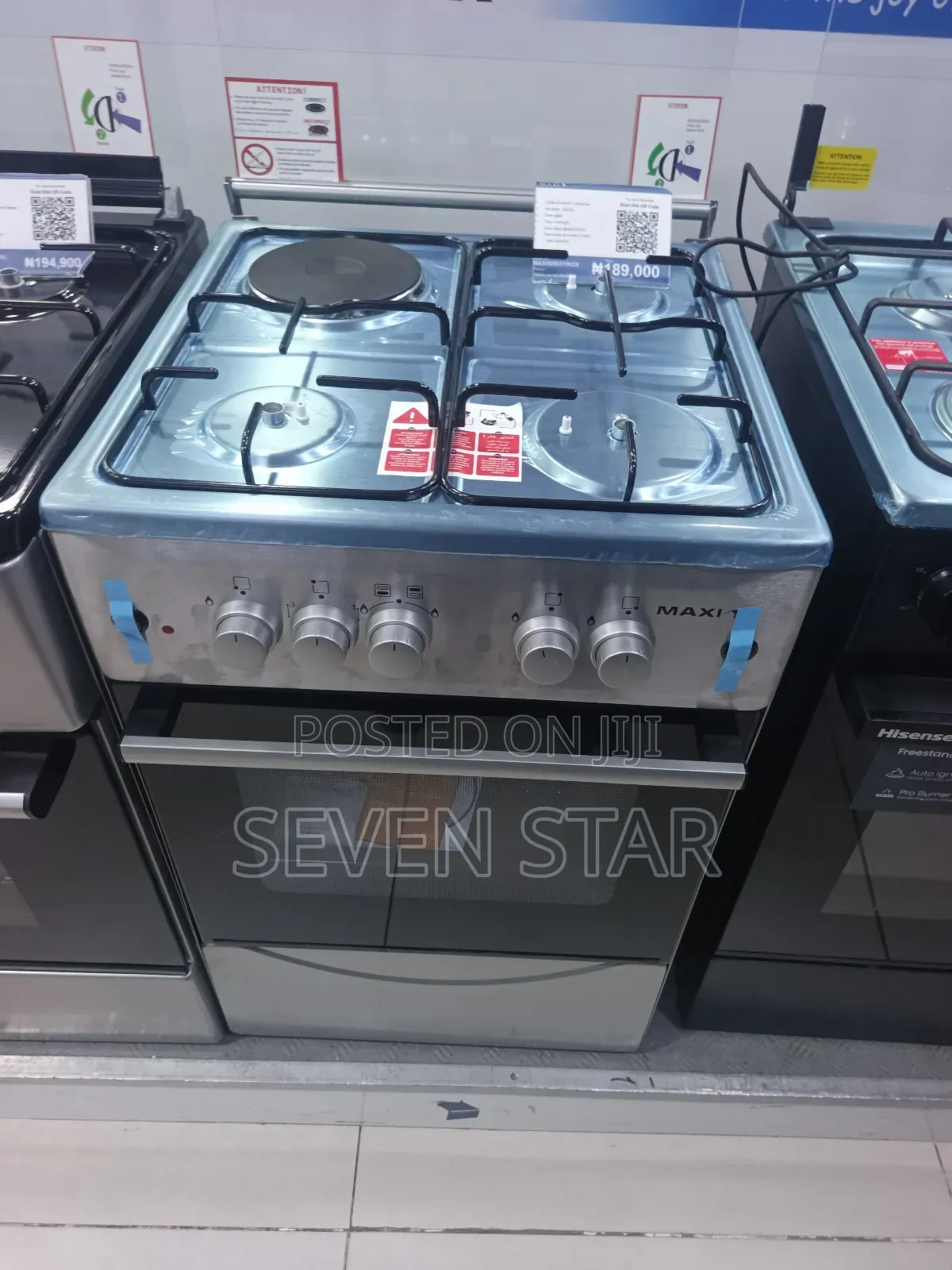 Maxi 3gas 1 Electric Gas Cooker With Oven