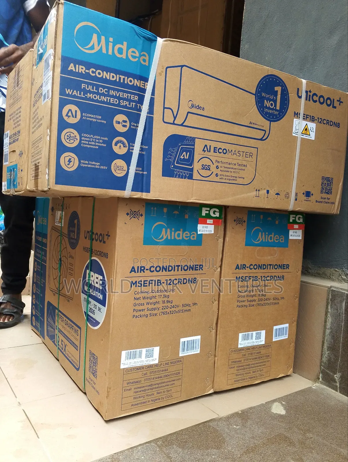 Midea 1.5hp Air Conditioner Split Unit.