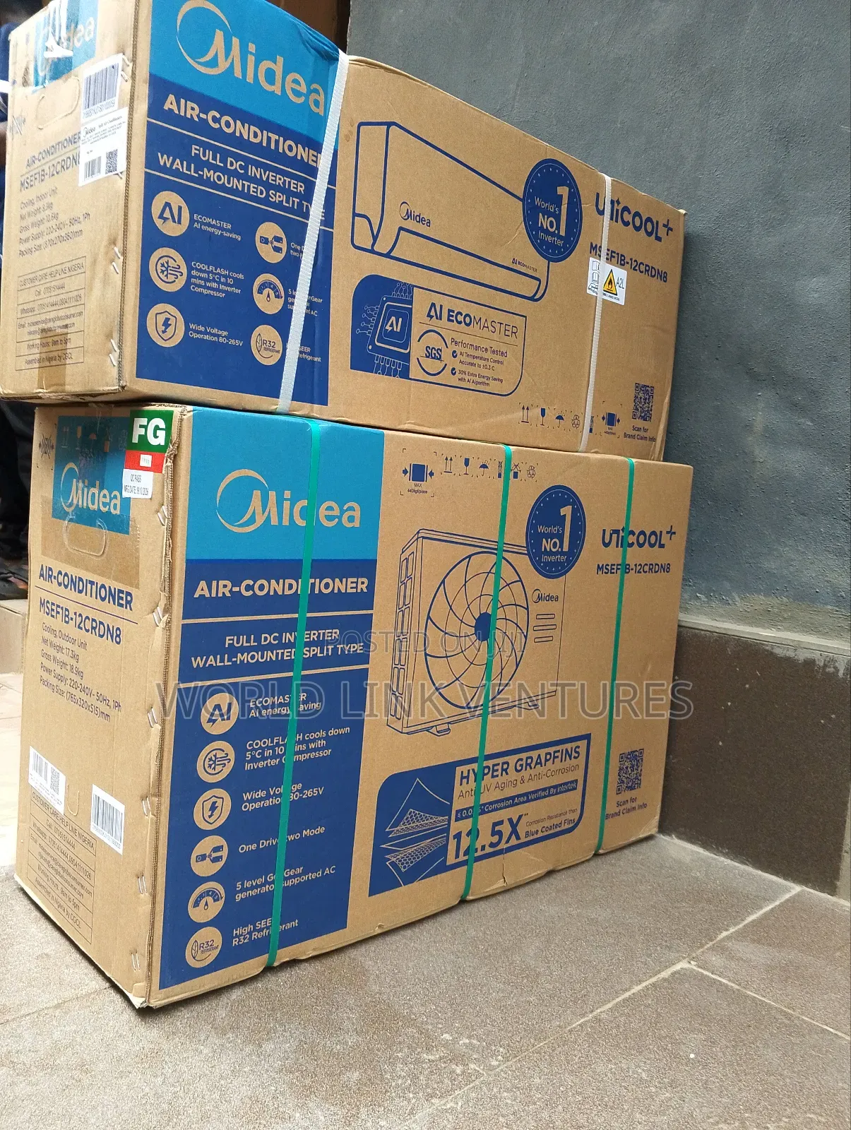 Midea 1.5hp Air Conditioner Split Unit.